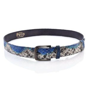 100% Natural Python Leather Belt Handcrafted